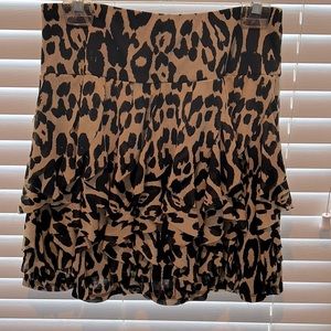 Leopard print skirt